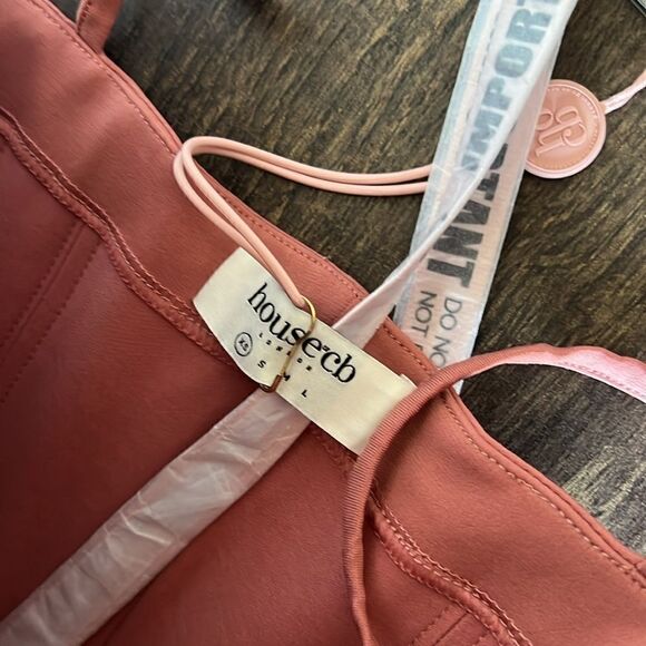 NWT HOUSE OF CB MARCIELLA ROSE DRAPED CORSET MIDI DRESS PINK - Picture 7 of 16